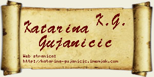 Katarina Gujaničić vizit kartica